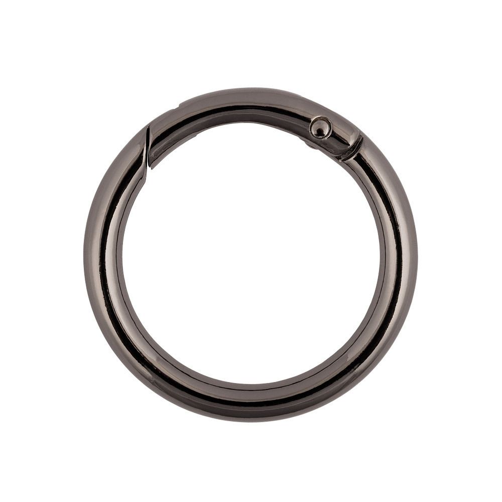 Карабин кольцо ⌀32 мм, 10 шт, 02 черн.никель, Gamma GH-232