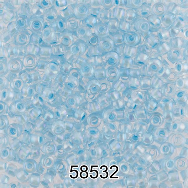 Бисер Preciosa 10/0 (2.3 мм), 500 г, 58532 (Ф552) голубой