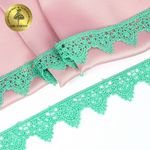 Кружево гипюр (плетёное) 26 мм, 0798 цв.F249 мята уп.27м, Kruzhevo