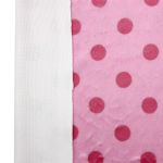 Мех коротковорсовый 3мм с принтом горох, 47*47см (±2см), 100% п/э (светло-розовый/розовый) 29495