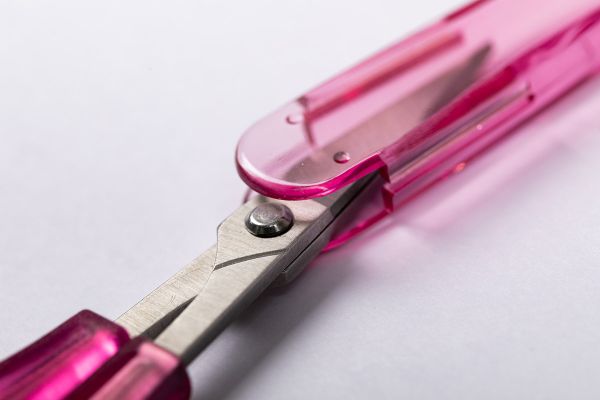 Ножницы рукодельные 10 см, розовые, Gamma ROS-02