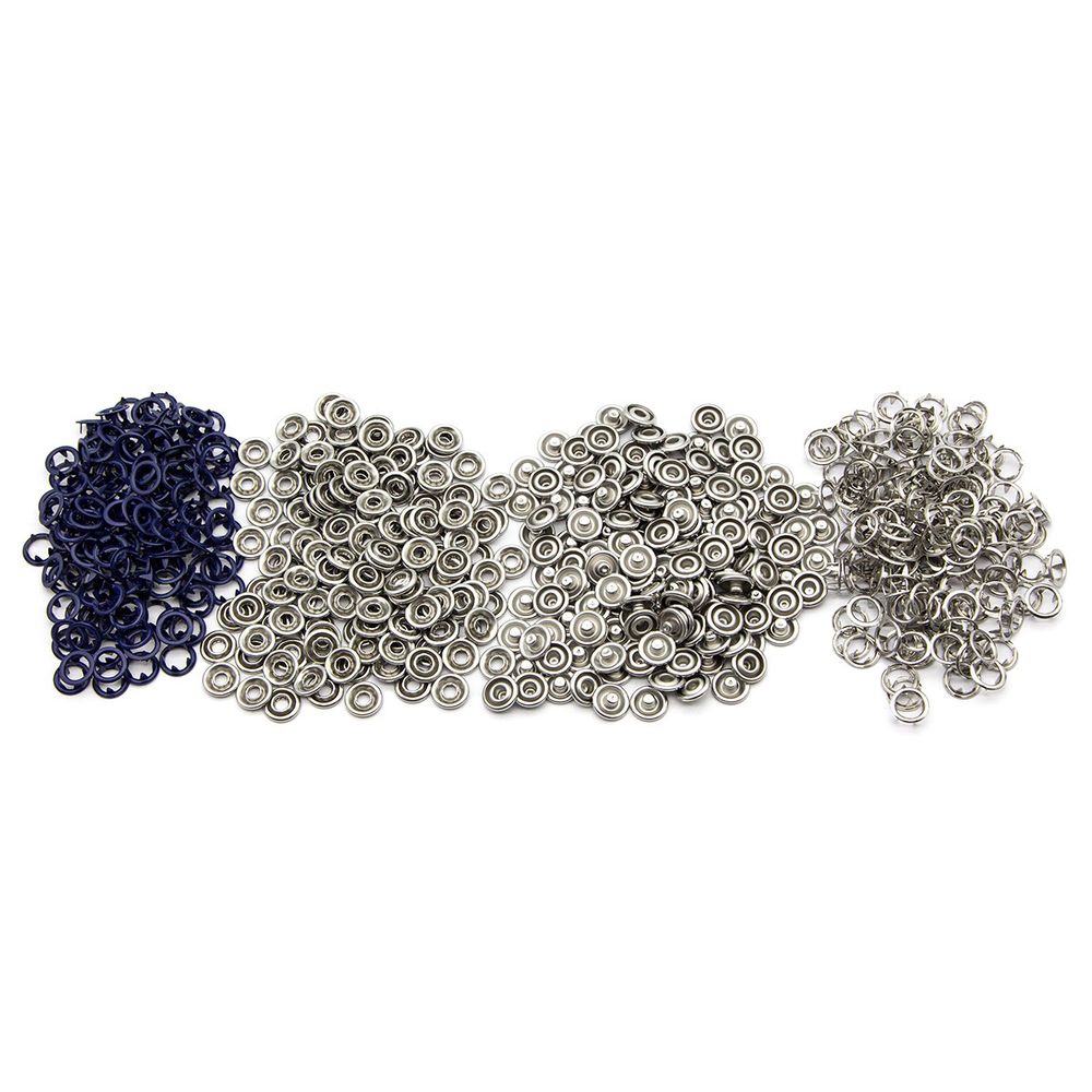 Кнопка рубашечная (джерси) открытая ⌀9.5 мм, ≈144 шт, МЕТАЛЛ, эмаль, 569 т.синий матовый, NEW STAR