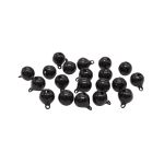 Бубенчики 12 мм, 20 шт, черные