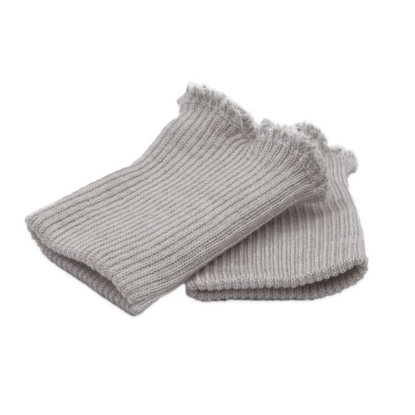 Манжеты трикотажные 6.5х9.5 см, 1 пара, тонкие, 890 серебро