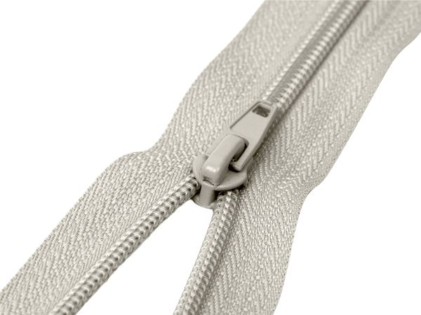 Молния спираль (витая) (цв.SBS) брючная Т4 (4 мм) 1 зам., н/раз., 20 см, автомат, S-576 св.серый, 100 шт