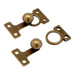 Крючки пришивные декоративные 10х21 мм, бронза, 10 шт