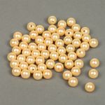 Бусины пластик (перламутр) ⌀12 мм, цв. 007 персик, 50 г, Magic4Hobby