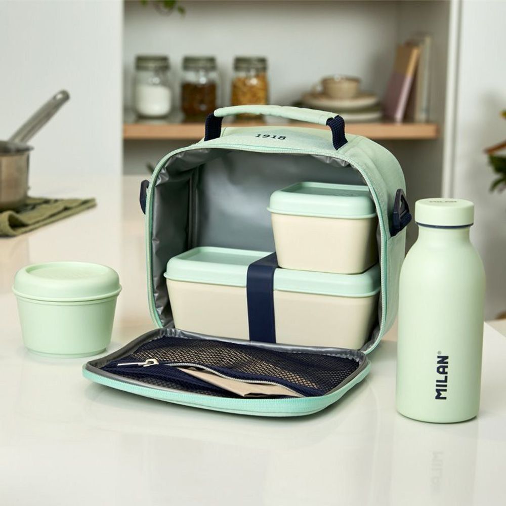 Термосумка для ланч-бокса (3 бокса в комплекте) 3,5л 23х20х11см см, 08806SNCGR, Milan 08806SNCGR