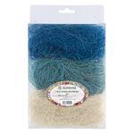 Сизалевое волокно 30 г,±3 г, 04 белый/голубой/синий, Blumentag BMG-30 MIX