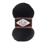 Пряжа Alize (Ализе) Lana Gold Fine / уп.5 мот. по 100 г, 390м, 060 черный A