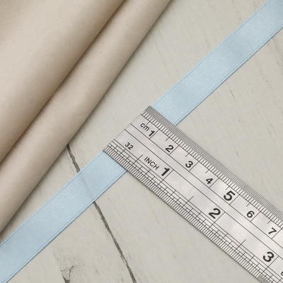 Лента атласная 1-сторонняя 12.0 мм / 22.86±1 метров, 130 св.голубой, Globus