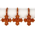 Крючки шторные для карниза навесные ⌀6 мм, 10 шт, 04 под дерево, Sofi H30