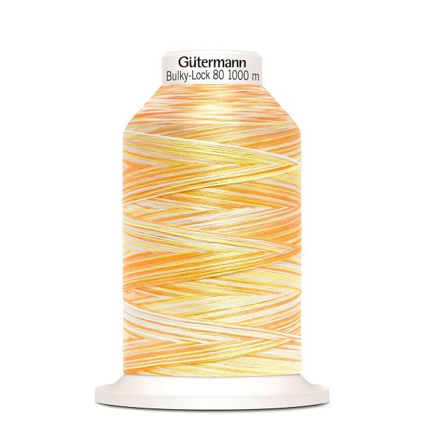 Нитка текстурированная Gutermann Bulky-Lock 80 multicolor, 1000 м, 9914, 1 катушка