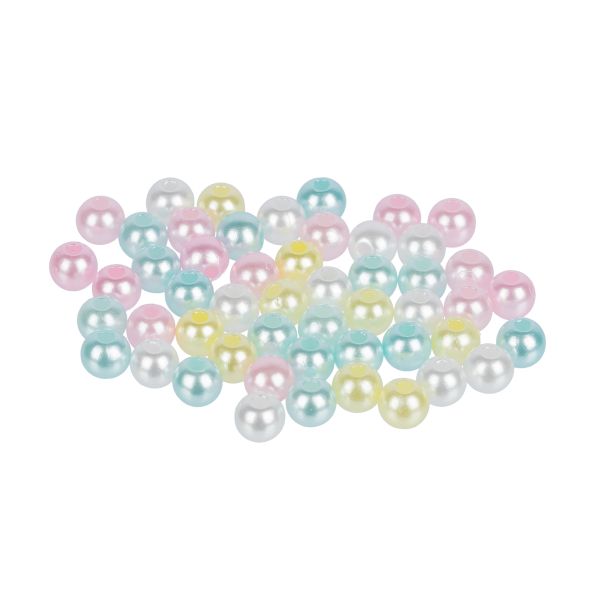 Бусины пластик ⌀6 мм, 100±2 г, №09 ассорти, Zlatka PB-1