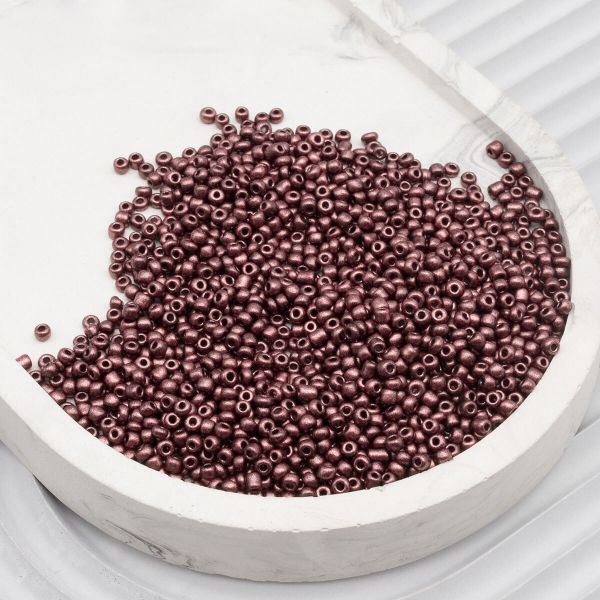 Бисер Astra&Craft 11/0 (2.1 мм), 200 г (10х20 г), цв. М904 коричневый/непрозрачный, матовый