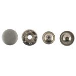 Кнопка Альфа (S-образная) ⌀15 мм, 72±5 шт, soft-touch металл, под серебро soft-touch, Micron