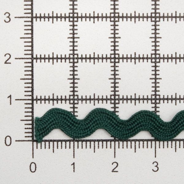Тесьма вьюнчик 9 мм, 30м (т.зеленый), 30 м