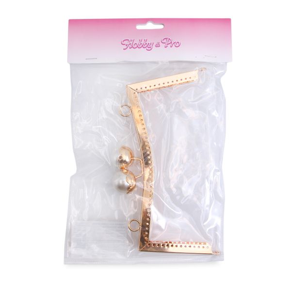 Защелка для сумок размер 20,5см Hobby&Pro (светлое золото)