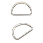 Полукольцо литое металл внутр. 40 мм (внешн. 46х31 мм), плоское, 10 шт, никель ГР, 6892