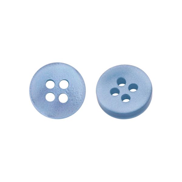Пуговицы 4 прокола 18L=11 мм, пластик, col.07 голубой, 72 шт, CN2842