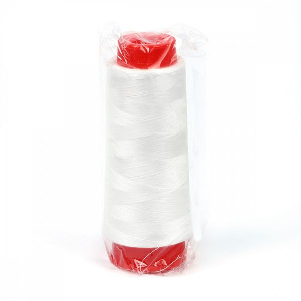 Нить водорастворимая Max 40s/2, 1000 м, 100% полиэстер, цв. белый / 1 бобина