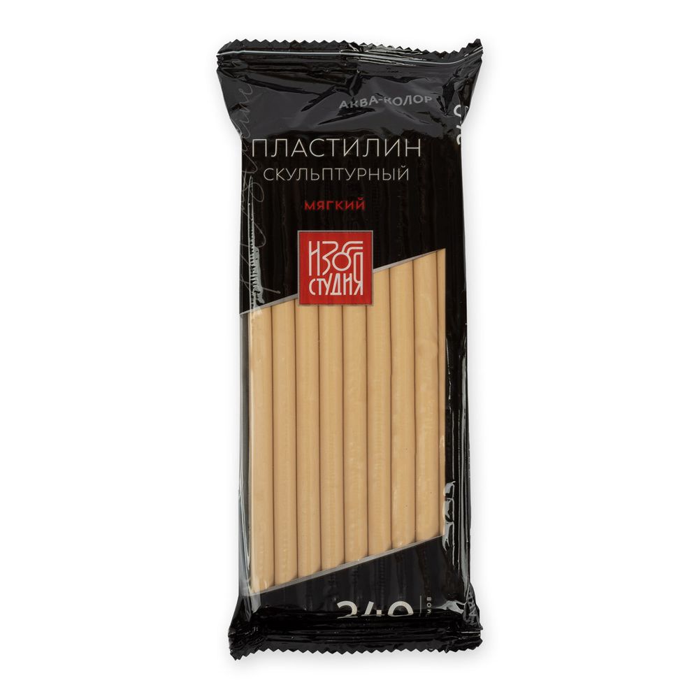 Пластилин скульптурный Аква-колор IZO-SP-240 Изостудия 240 г, 5 шт, 7 телесный мягкий