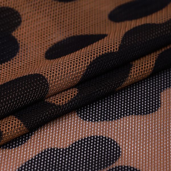 Сетка бельевая эластичная 100 г/м², шир.160 см / 3 метра, принт Ягуар /SZ025816.08/