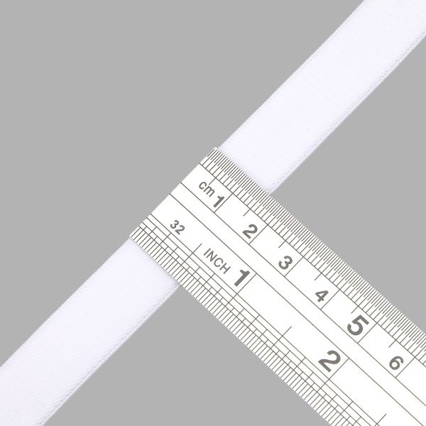 Резинка бельевая (бретелечная) матовая 15.0 мм / 50 метров, белый