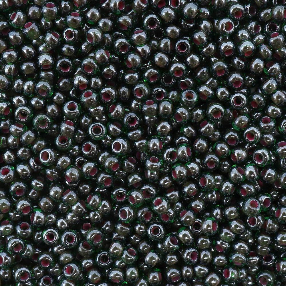 Бисер Preciosa прозрачный с цв. центром 10/0 (2.3 мм), круг.отв, 50 г, (51396)