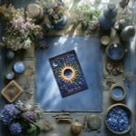 Алмазная (кристальная) мозаика Фрея ALVM-113, магнит Таро. Солнце, 10х15 см