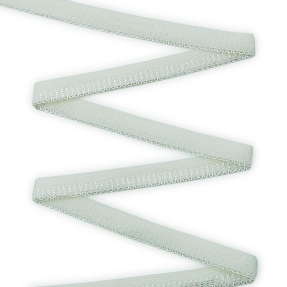 Резинка бельевая (ажурная) 10.0 мм / 50 метров, молочный, 0310/49