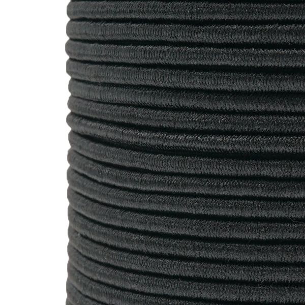 Резинка шляпная (шнур эластичный) ⌀2.5 мм / 100 метров, С580 - черный