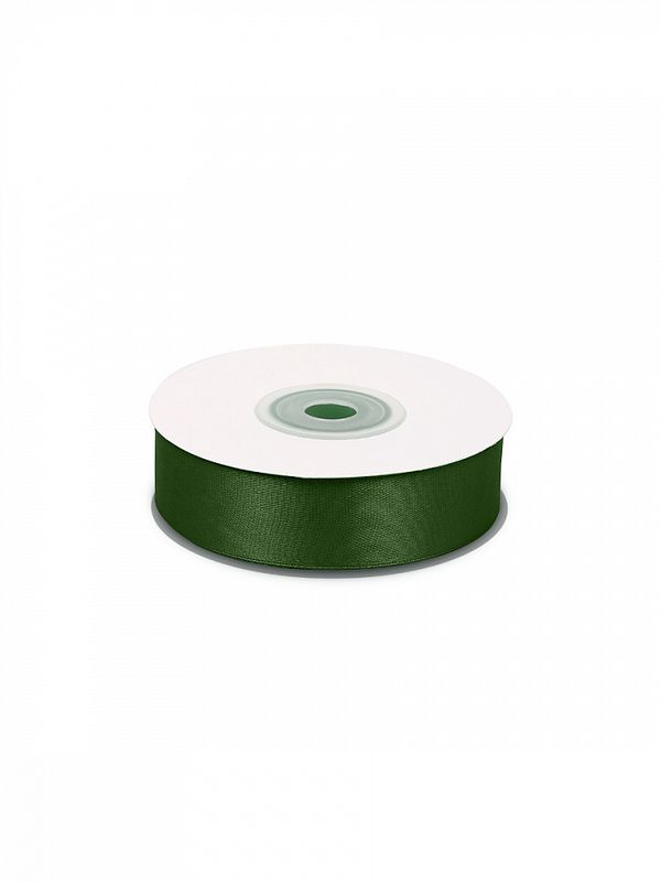 Лента атласная 1-сторонняя 25.0 мм / 27.4 метра, цв.S879 зеленый, Ideal