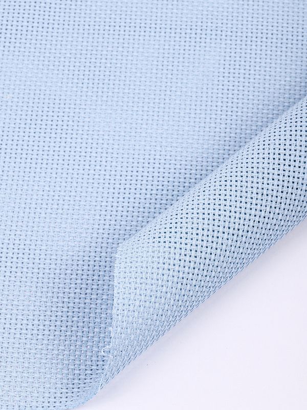 Канва для вышивания крупная, 854 (10х44кл) 40х50 см, цв. 182 голубая