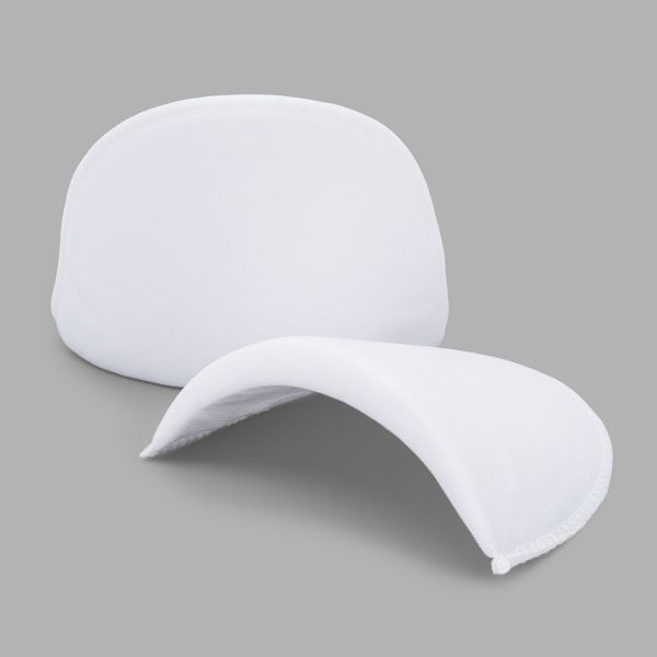 Плечевые накладки (подплечники) втачные 110х170х16 мм, из твердого поролона, обшитые, белый, ВТТМ-16, 10 пар