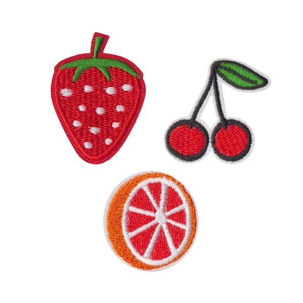 Термоаппликация №03, 3 шт, 03-302 Фрукты 5х3.5 см, Gamma ETF-M