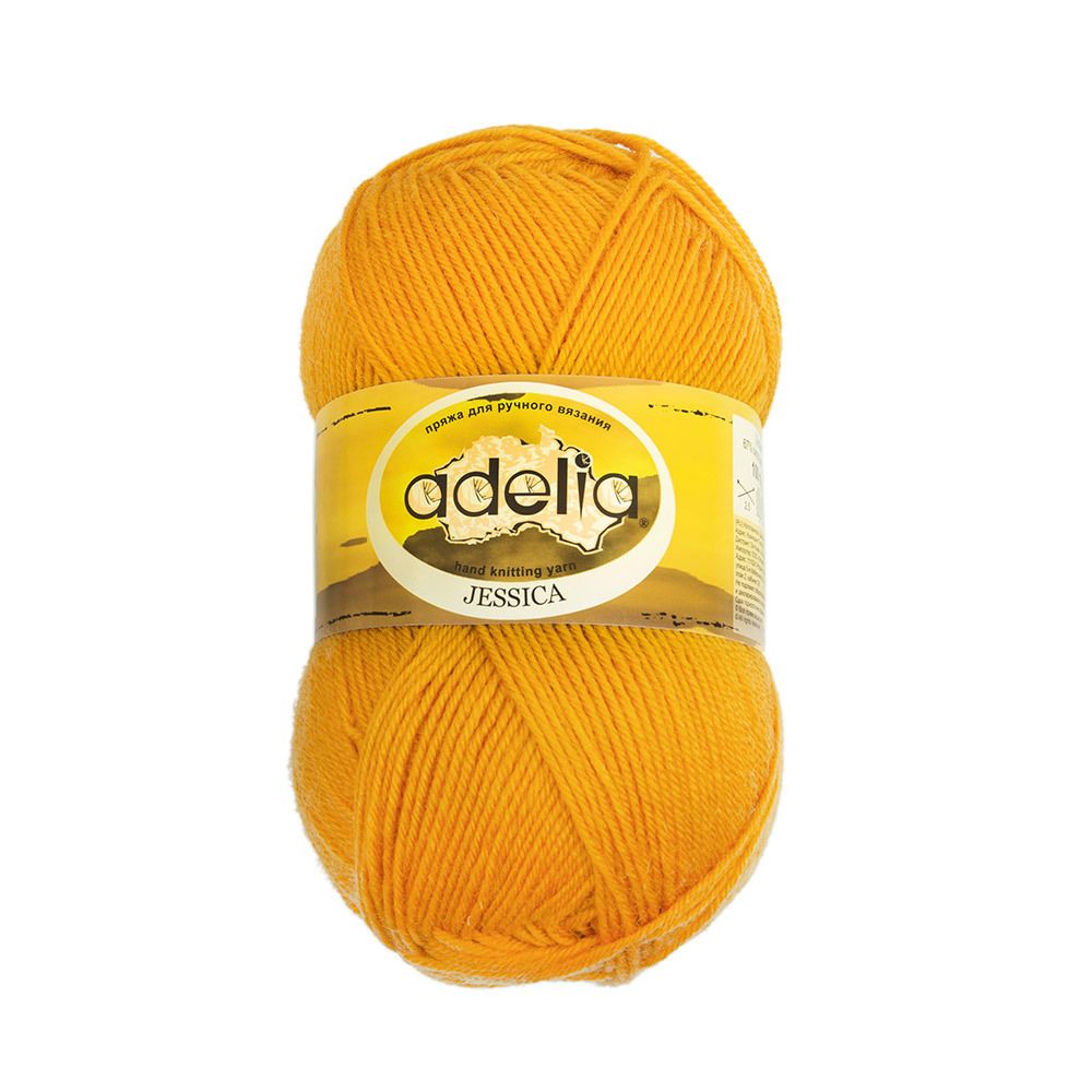 Пряжа Adelia Jessica / уп.5 мот. по 100г, 260м, 30 горчичный