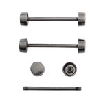 Шпилька для сумки металл L-30мм/10мм с таблеткой ⌀10мм, черный никель ГР, 66787, 10 шт