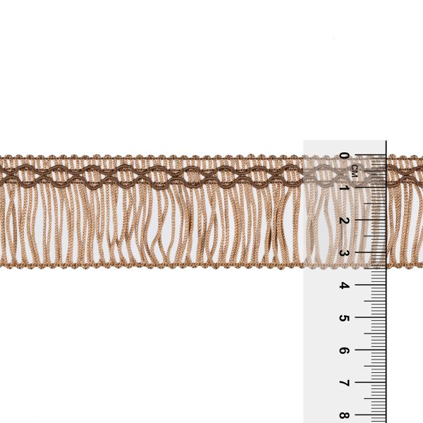 Бахрома отделочная 35.0 мм / 16 метров, 107 бежевый, Gamma А-07