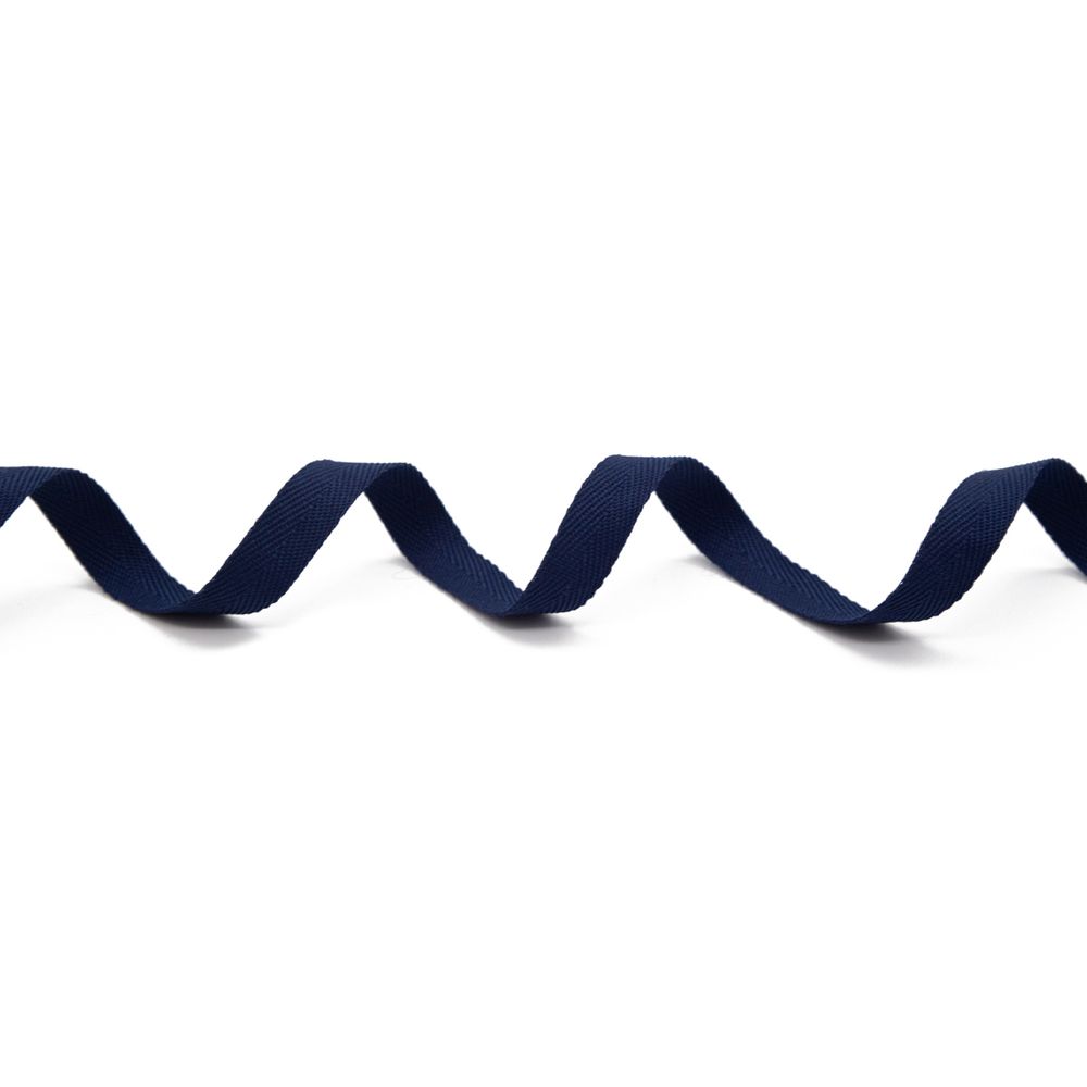 Тесьма (лента) киперная п/э 13 мм / 100 метров, 01 т.синий