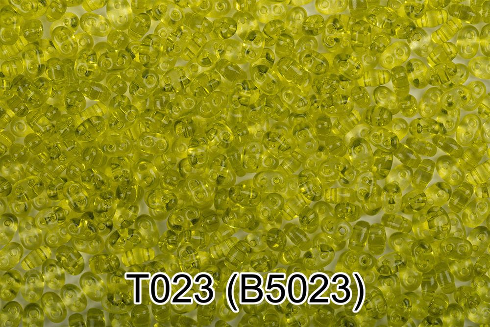 Бисер Gamma Twin 2.5х5 мм, 50 г (10х5 г), T023 салатовый, B5023, 321-96001