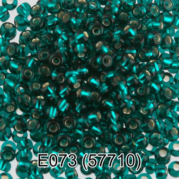 Бисер Gamma 10/0 (2.3 мм), 50 г, E073 изумрудный, 57710, круглый 5