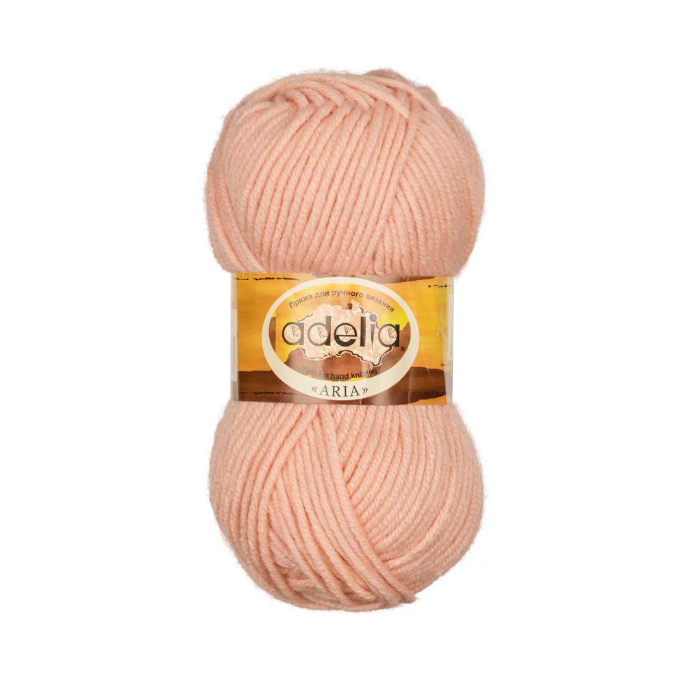 Пряжа Adelia Aria / уп.5 мот. по 100г, 100м, 04 персиковый