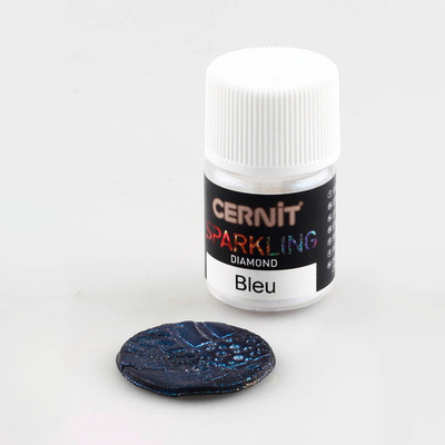 Мика-порошок, слюда Diamond/бриллиантовый "Sparkling Powder" 5гр. Cernit, 200 bleu/голубой