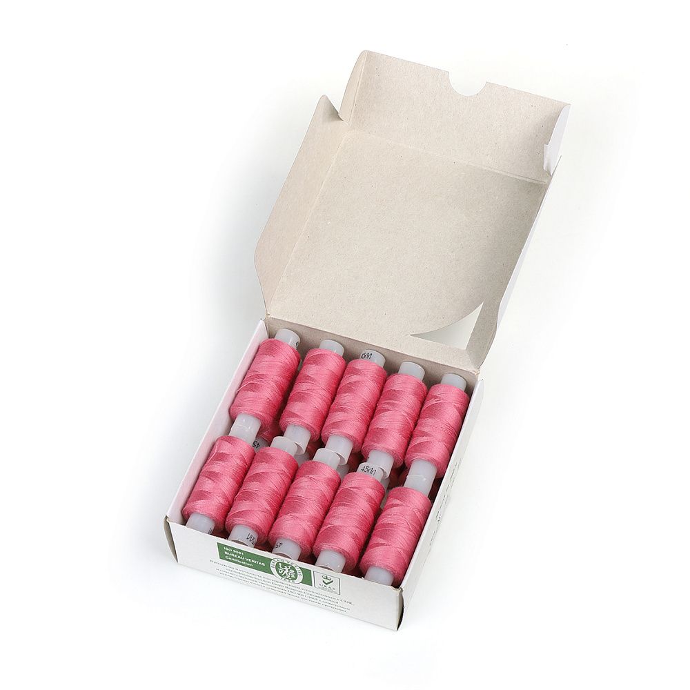 Нитки армированные ПНК им.Кирова 45ЛЛ, бытовые, 200 м / 20 кат., 1204 / 024 роз.сиреневый