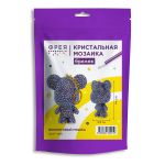 Алмазная (кристальная) мозаика Фрея ALVF-005, брелок Фиолетовый мишка, 5.5х6.5 см