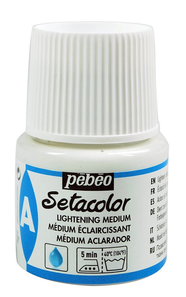 Медиум осветляющий для красок по ткани Setacolor 45 мл 391014, Pebeo