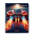 Тетрадь ученическая общая, выборочный УФ лак, A5 96 л. на гребне 65 г/м², белизна 100 %, 4 шт, клетка, 01190 МИКС - Время первых!, Светоч Т113