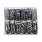 Нитки спандекс ⌀0.6 мм, 0213-5010, черный, 12 катушек