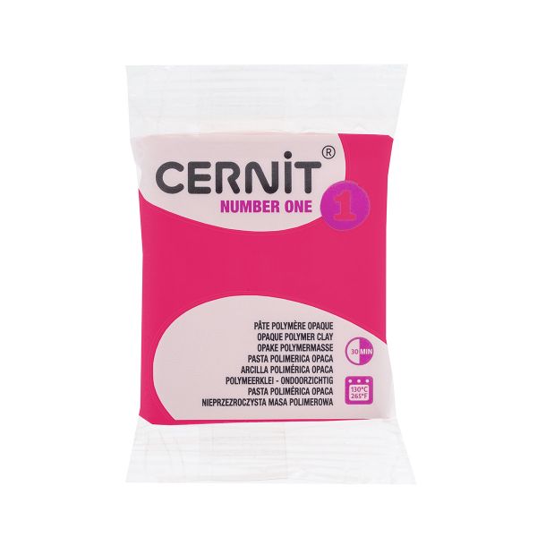 Полимерная глина запекаемая Cernit № 1, 56 г, 420 карминово-красный